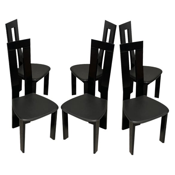 Chairs in the style of Pietro Costantini, 1970s, Set of 6 For Sale