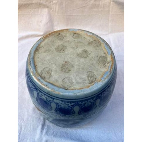 Japanese Blue and White Hibachi Pot For Sale - Image 13 of 13