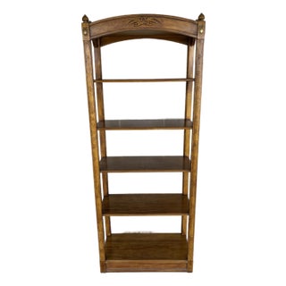 Davis Cabinet Company Pecan Wood Country French Etagere For Sale