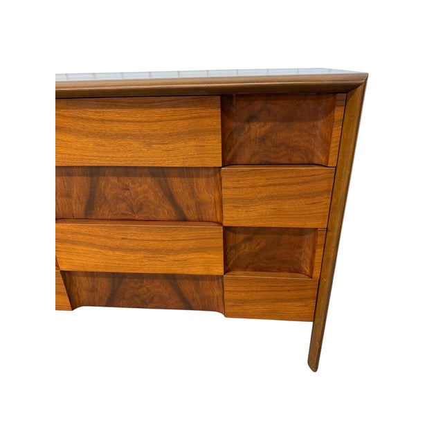 1960s Mid-Century Swedish Modern Edmond Spence Brutalust 8-Drawer Dresser For Sale - Image 5 of 13