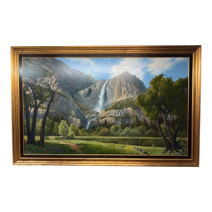 Wendell Brown Yosemite Splendor Oil Painting, Signed