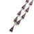 Art Deco Silver, Purple Triangular Glass and Paste Necklace and Earrings, 1920s, Set of 2 For Sale - Image 9 of 17