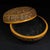 Carved Yellow Lacquer Box With Peony and Auspicious Symbols For Sale In Los Angeles - Image 6 of 9