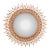 An Ivory Glass & Resin Convex Mirror, in the Manner of Line Vautrin. Contemporary. For Sale