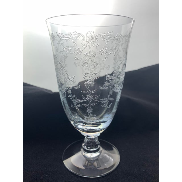 Vintage 1930s Fostoria Navarre Crystal Stemware Set of 4 Chairish