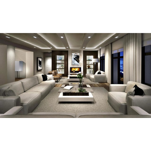 Not Yet Made - Made To Order White Crystal and Wood Coffee Table by Jacobo Ventura for CA Spanish Handicraft For Sale - Image 5 of 7