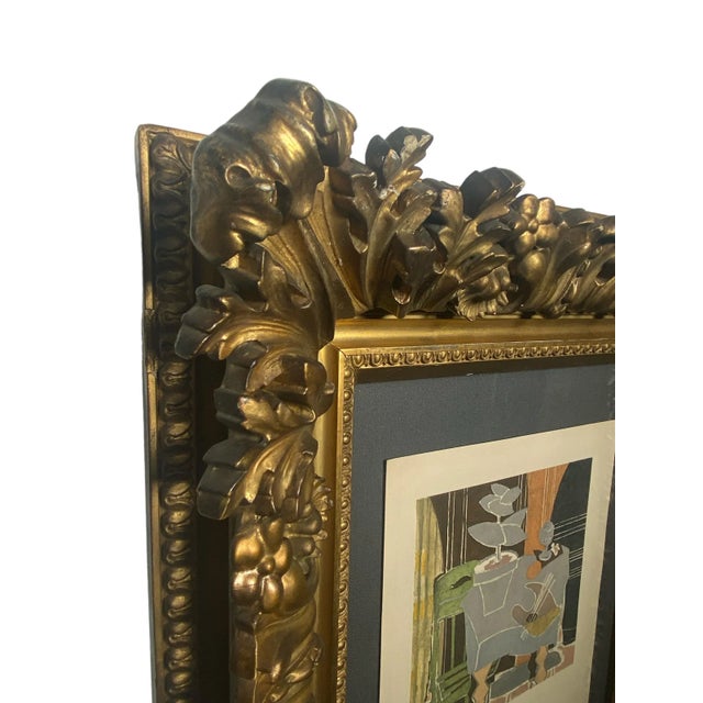 Abstract Mid-Century "Le Pot De Fleurs" by Georges Braque, Signed Limited-Edition Collotype For Sale - Image 3 of 11