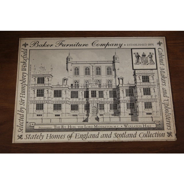 Baker Stately Homes George III Walnut Chest For Sale - Image 16 of 16