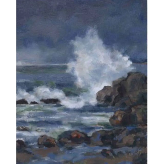 "No Good Choice" Original by Anne Corlett No Good Choice depicts a stormy coastal landscape, reminiscent of Victor's time...