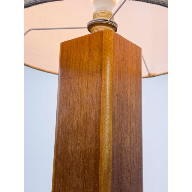 Vintage Teak Table Lamp, 1970s For Sale - Image 11 of 15