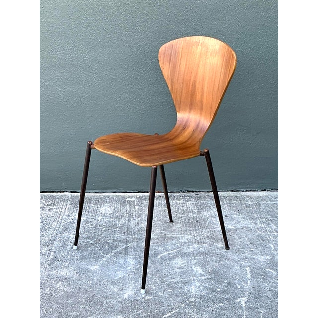 Mid 20th Century Vintage Danish Bent Plywood Chair For Sale - Image 5 of 12