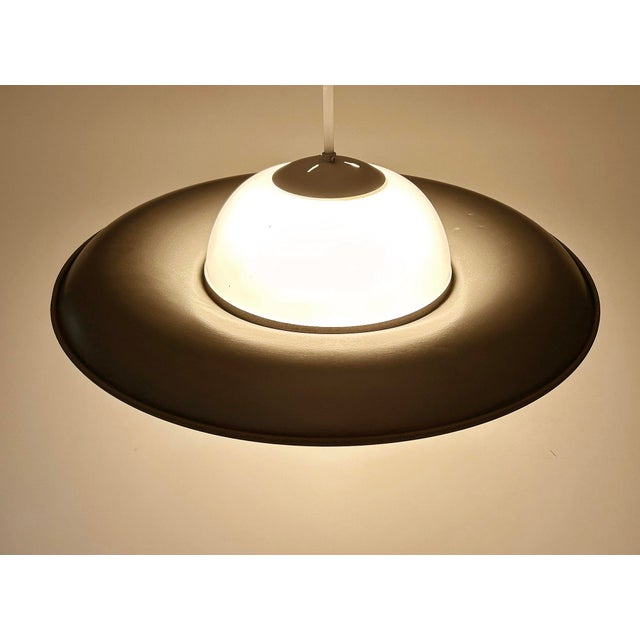 Deco Bauhaus Glass Pendant Lights, 1930s, Set of 2 For Sale - Image 13 of 16