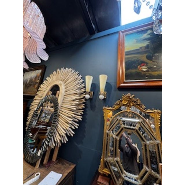 Early 21st Century Pair of Modern Murano Cone Shape Sconces For Sale - Image 5 of 6