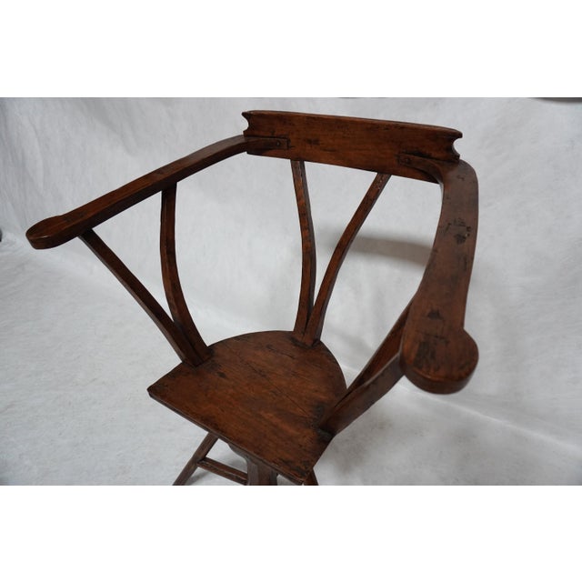 Late 19th Century Primitive Welsh Wooden Chair For Sale - Image 9 of 16