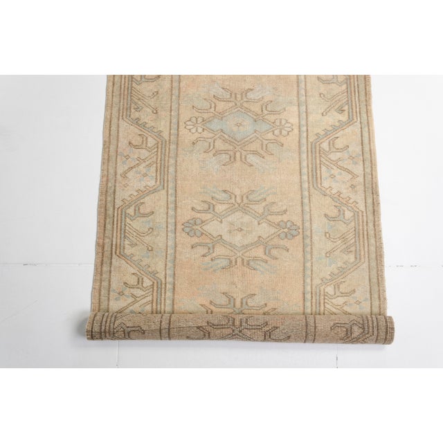 Turkish 1960s Neutral Minimalist Decor Oushak Rug For Sale - Image 3 of 12