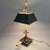 French 1984 Chapman Brass Bouillotte Style Lamp With Tole Shade For Sale - Image 3 of 8