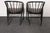 Wood Pair of Swedish Modern Ebonized Beechwood Sunfeather Arm Chairs by Sonna Rosen For Sale - Image 7 of 18