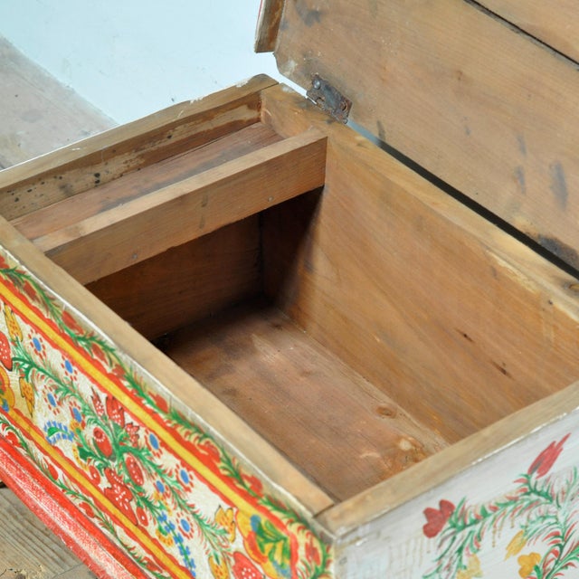 Small Folk Art Chest, 1930 For Sale - Image 6 of 12