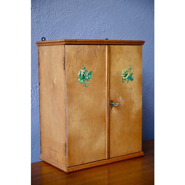 Small Vintage Bohemian Wall-Mounted Pharmacy Cabinet, 1960s For Sale - Image 4 of 11