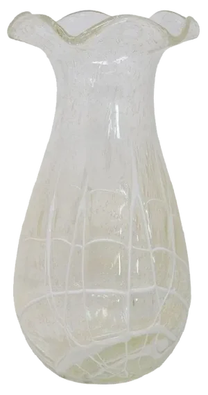 Italian Vase in Transparent Murano Art Glass, 1980s