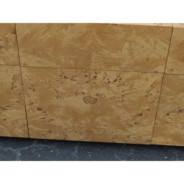 Mid Century Modern Hollywood Regency Burlwood Dresser 6383 For Sale - Image 9 of 18