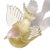 Murano Vintage Murano Barbini Pink Head White Heavy Gold Flecks Italian Art Glass Bird Figure Paperweight For Sale - Image 4 of 7