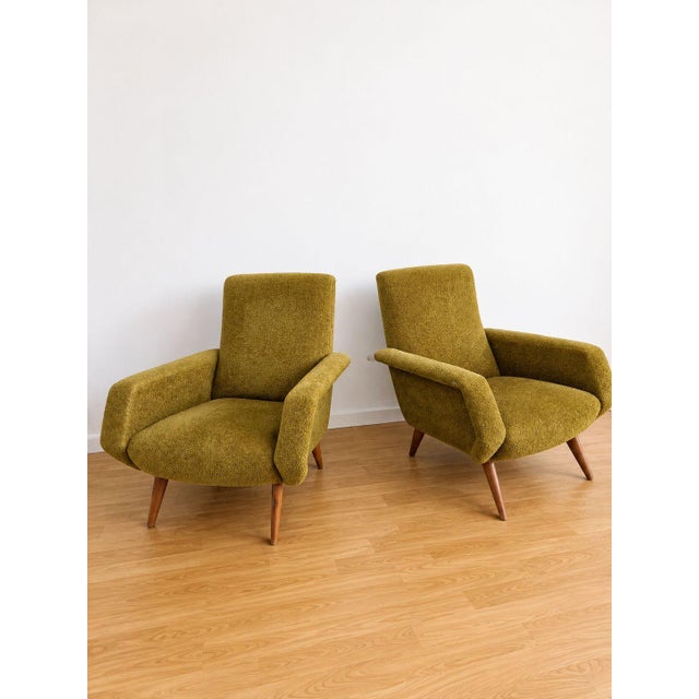Mid-Century Italian Armchairs, 1950s, Set of 2 For Sale - Image 4 of 11
