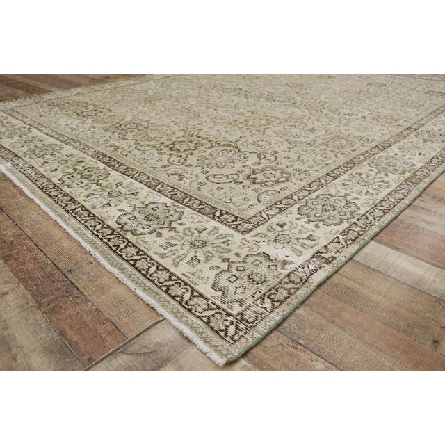 Antique Persian Mahal Rug - 09'03 X 12'00 For Sale In Dallas - Image 6 of 9