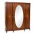 Antique French Louis XVI Marquetry & Ormolu Mirrored Armoire Wardrobe For Sale