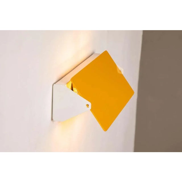 Yellow Large Charlotte Perriand 'Applique à Volet Pivotant Double' Wall Light in Yellow For Sale - Image 8 of 12