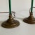 Vintage Mid 20th Century Hunter Green Metal Table Lamps - a Pair For Sale - Image 9 of 12