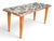 Mid-Century Modern Brecciated Marble Coffee Table With Copper Flat Moulding Frame For Sale - Image 15 of 17