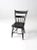 Farmhouse Antique Primitive Black Plank Seat Chair For Sale - Image 3 of 9