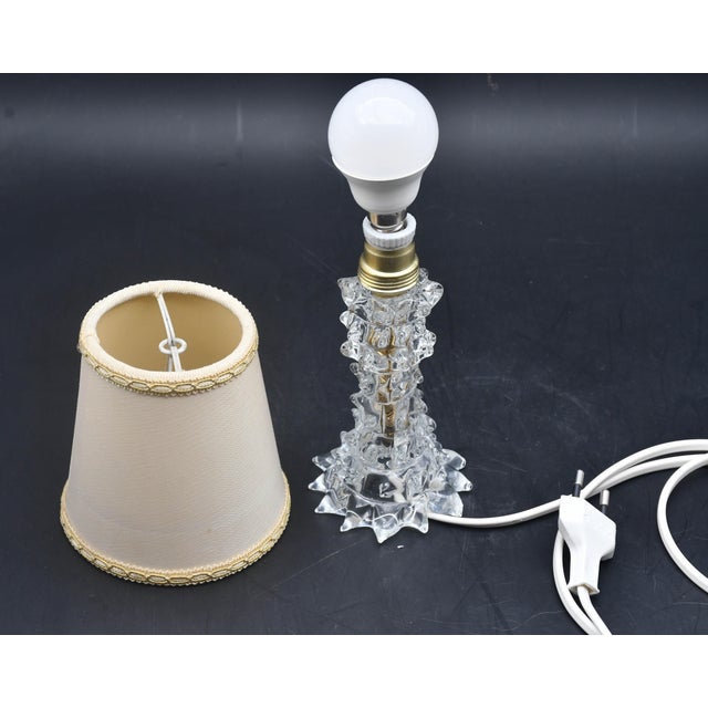 1940s Charming Table Lamp in Rostrato Murano Glass Vase for Barovier & Toso For Sale - Image 10 of 10