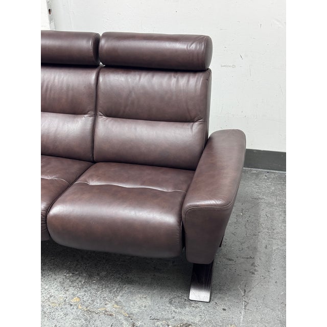 Ekornes Julia Stressless Leather Sofa Chairish