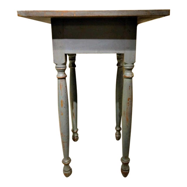 19Thc Early Original Painted Gray Side Table Chairish