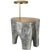 Modern Anne-Marie Barton by Visual Comfort Signature Lega 36" Sculpted Side Table Reading Floor Lamp in Eclipse with Museum Brass For Sale - Image 3 of 3