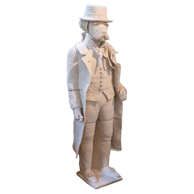 Terracotta Anthropomorphic Bust of a Standing Dog For Sale In New York - Image 6 of 6