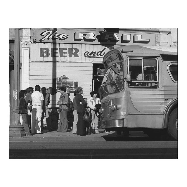 1979 Hollywood Boulevard Bus Stop Photograph by Don Ware For Sale