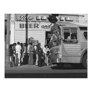 1979 Hollywood Boulevard Bus Stop Photograph by Don Ware