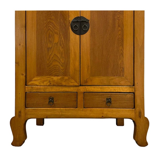Wood Antique Chinese Tall Cabinet, Chest For Sale - Image 7 of 10