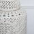 Mid-Century Modern 1970s Blanc de Chine Large Scale Reticulated White Ceramic Table Lamps - A Pair For Sale - Image 3 of 11