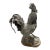Vintage Cast Iron Country Rooster Garden Statue For Sale