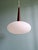 Scandinavian Pendant Light in Teak and White Opaline Glass by Louis Kalff for Philips, 1960s For Sale - Image 15 of 15
