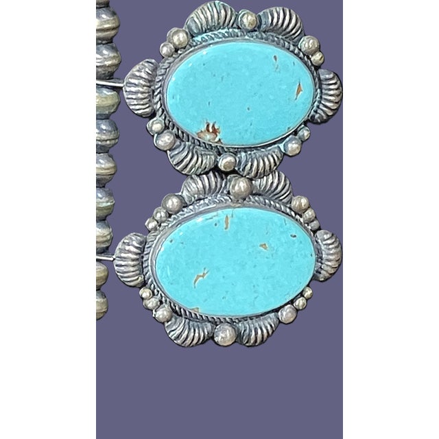 1980s Navajo, Kirk Smith, Squash Blossom Necklace For Sale - Image 6 of 9