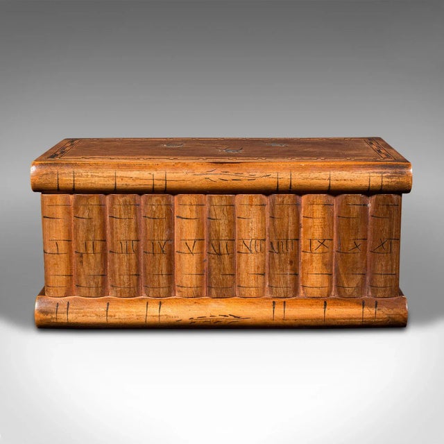 Late 20th Century 1920's Italian Antique Olive Wood Ladies Vanity Box For Sale - Image 5 of 12