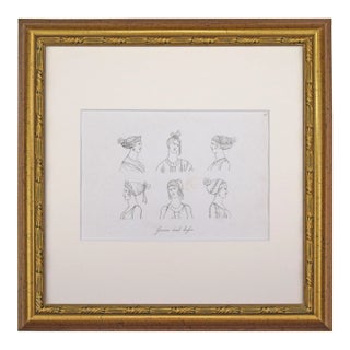 19th Century Antique English Greco Roman Costume Etching by Hope 1809 For Sale