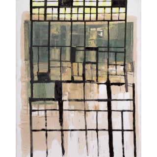 Vakho Bugadze, Building 2, 2019, Oil on Canvas For Sale