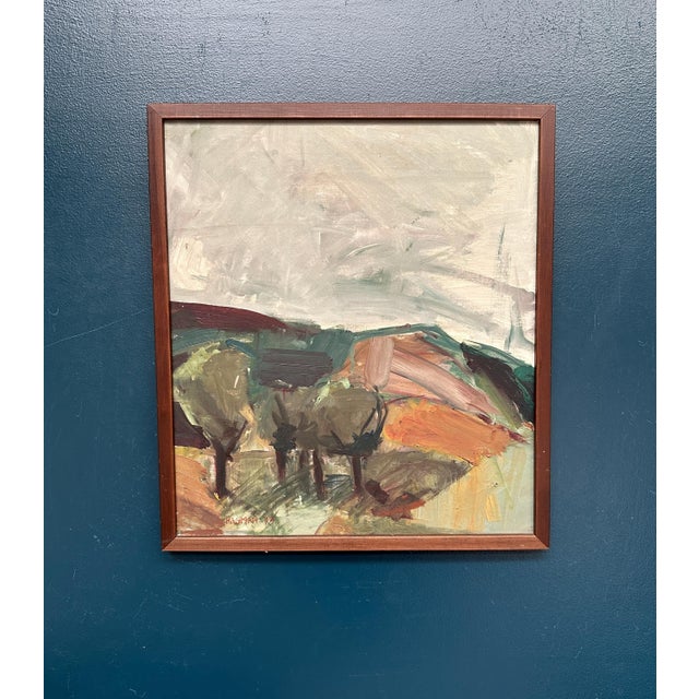 S. Hagman, Four Trees, 1979, Oil on Canvas, Framed For Sale - Image 17 of 18