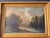 Antique Pastoral Landscape Oil Painting in Ornate Gold Frame, Original 19th Century River Scene with Cows, Vintage Fine...
